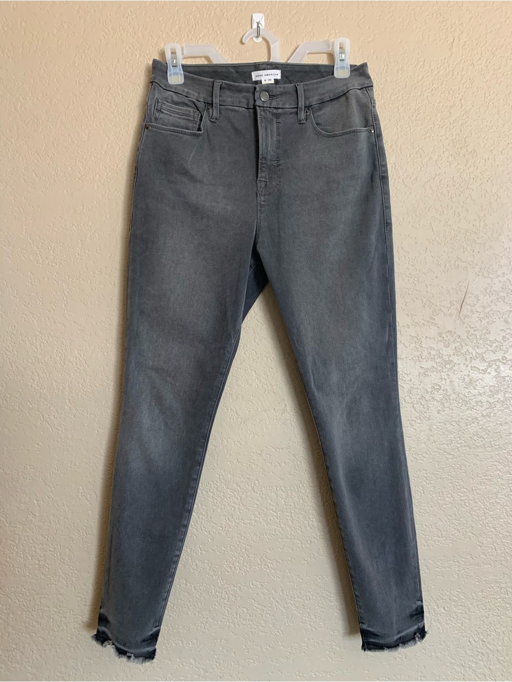 Good American Gray Skinny Jeans